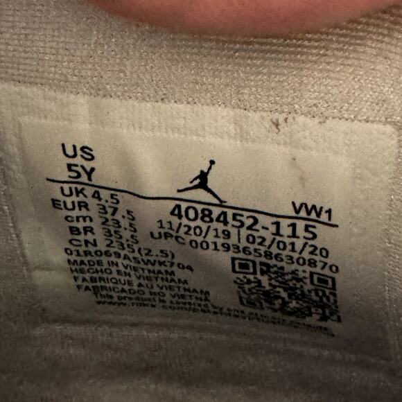 Nike Air Jordan 4 Retro GS Purple Metallic 2020 Men's Shoes - Size 5 - Picture 8 of 9